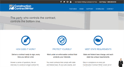 Desktop Screenshot of constructioncontractwriter.com